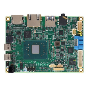 Axiomtek PICO316 Pico-ITX Motherboard, Intel Pentium N4200 and Celeron N3350/J3455, LVDS, Single GbE LAN, 5 USB